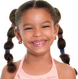Young girl smiling at the camera